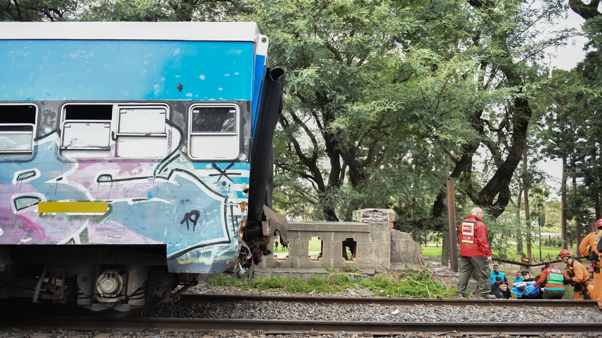 choque de trenes en Palermo