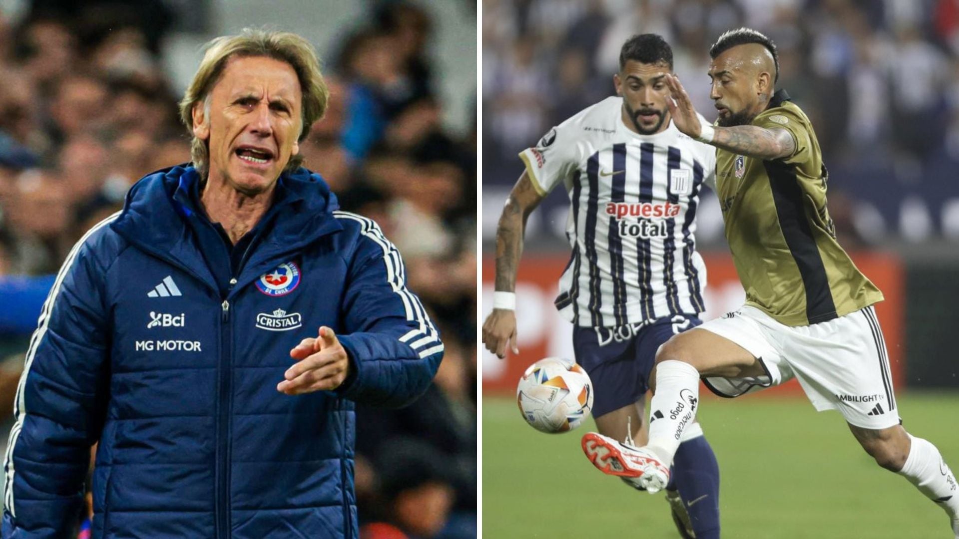 Ricardo Gareca quedó sorprendido por el nivel desplegado de Alianza Lima en su duelo contra Colo Colo, por la fase de grupos de la Copa Libertadores. - Crédito: Difusión