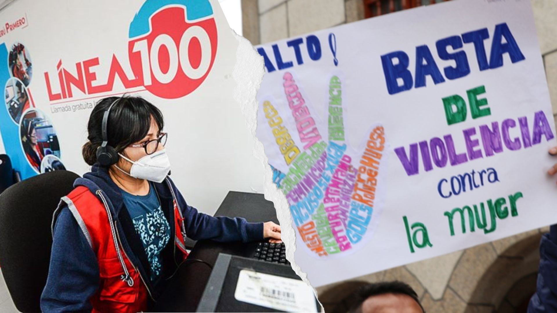 Cartel contra la violencia de género.