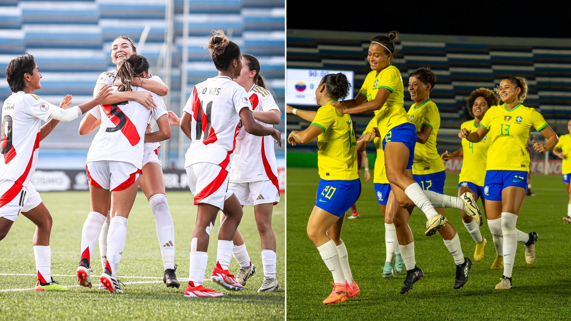 Perú y Brasil medirán fuerzas en la última fecha del hexagonal final del Sudamericano Femenino Sub 20.