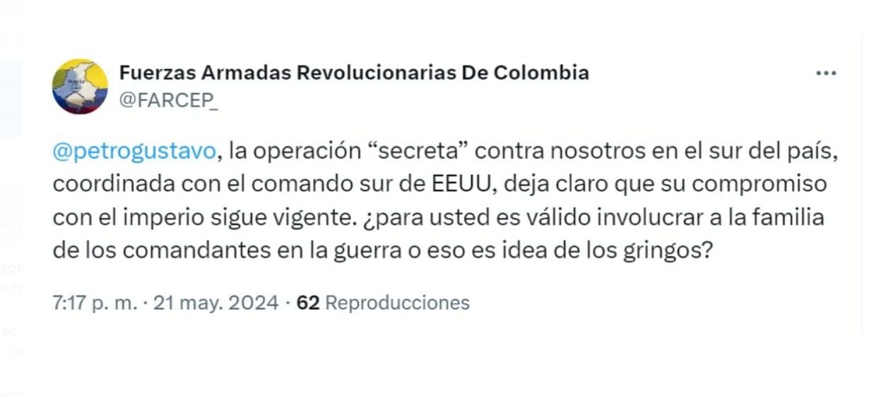 Disidencias de las Farc y sus pullas a Gustavo Petro