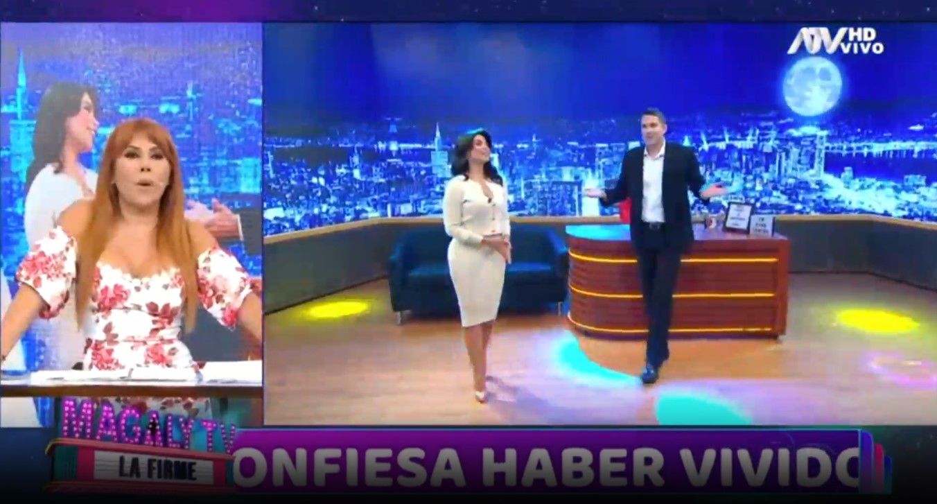 Magaly Medina indignada con Paco Bazán por entrevista a Ely Yutronic. (Captura: Magaly TV La Firme)