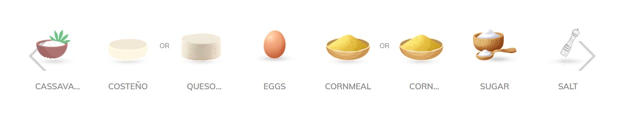 Estos son los ingredientes que menciona TasteAtlas en su descripción del pandebono - crédito TasteAtlas