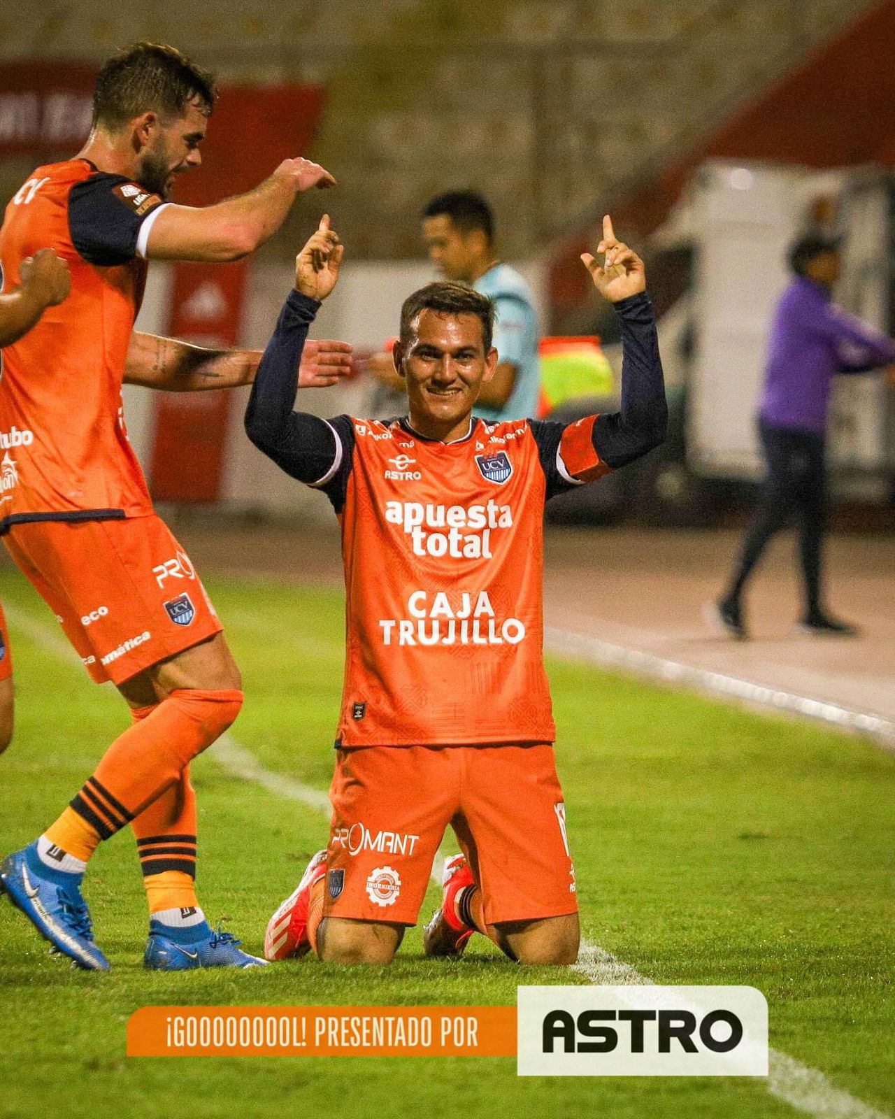 El festejo de Jairo Vélez tras anotar golazo de tiro libre en César Vallejo vs Los Chankas por Liga 1.