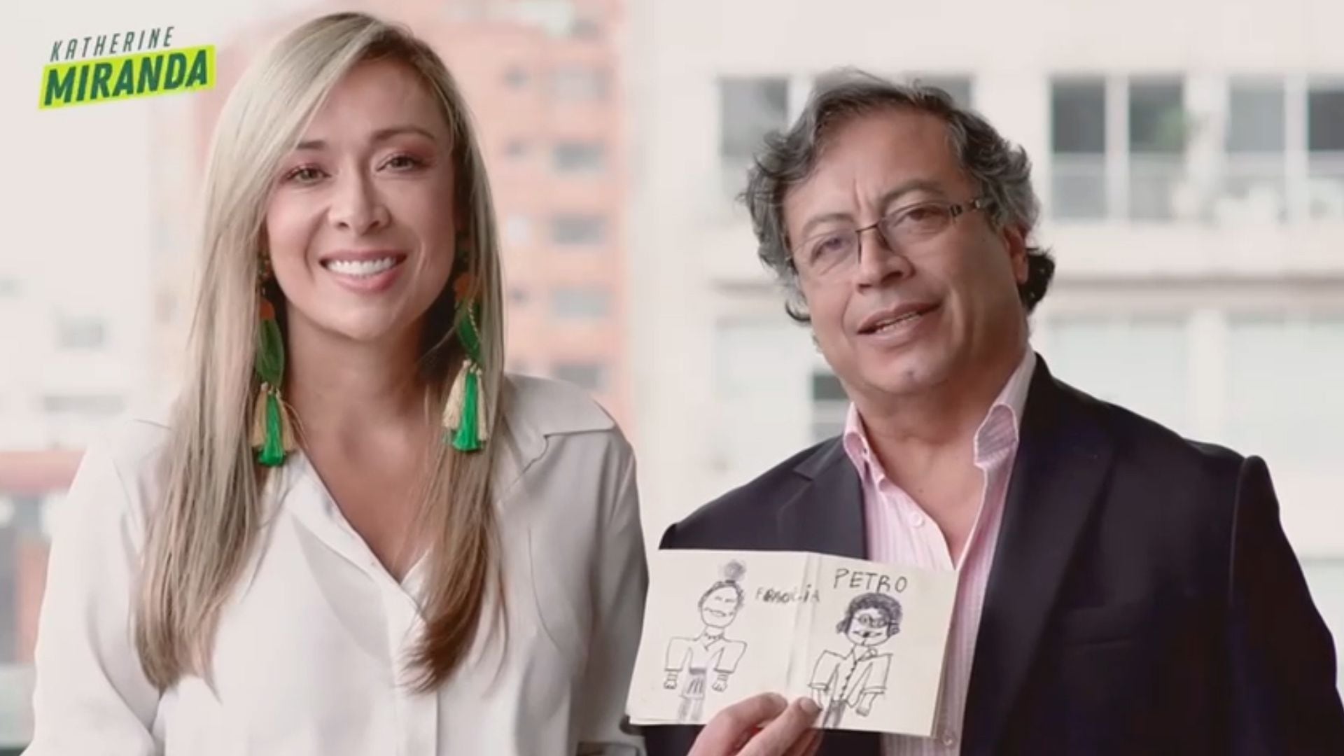 Katherine Miranda se adhirió a la campaña de Gustavo Petro