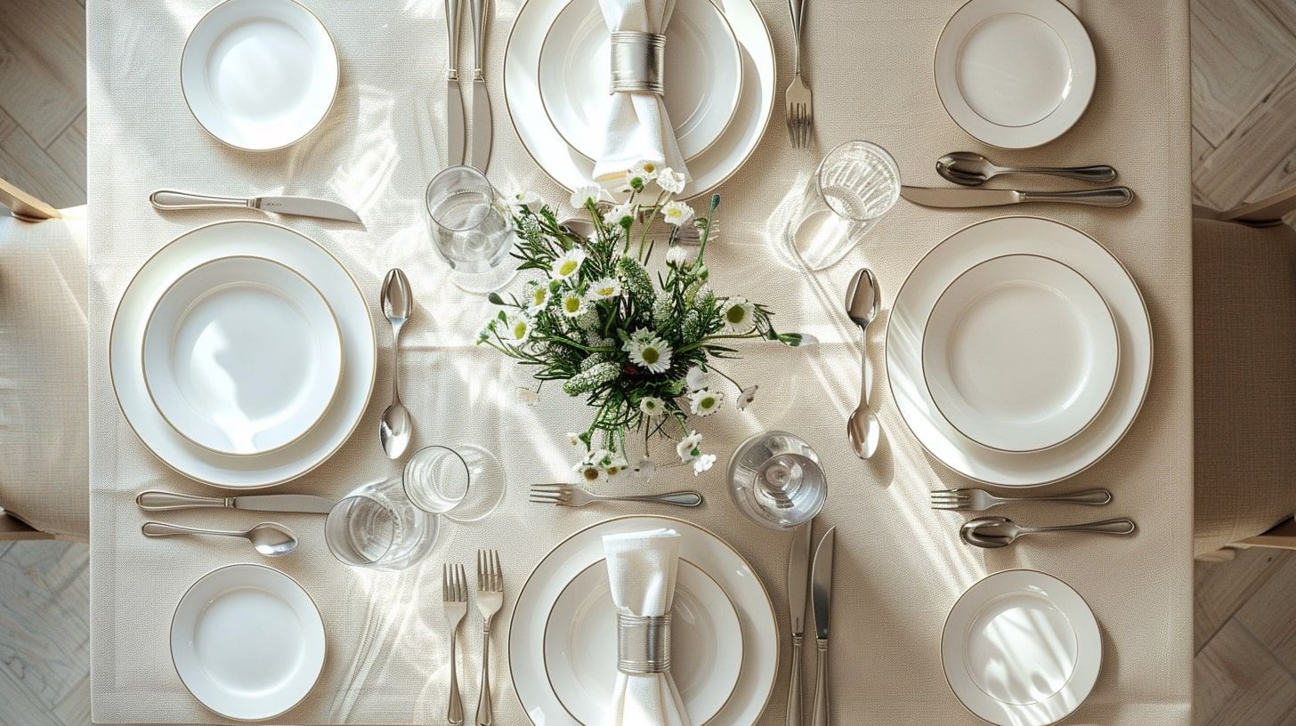 Decoración de mesa elegancia, utensilios de mesa, preparación para cena, entorno refinado, protocolo de mesa. - (Imagen Ilustrativa Infobae)