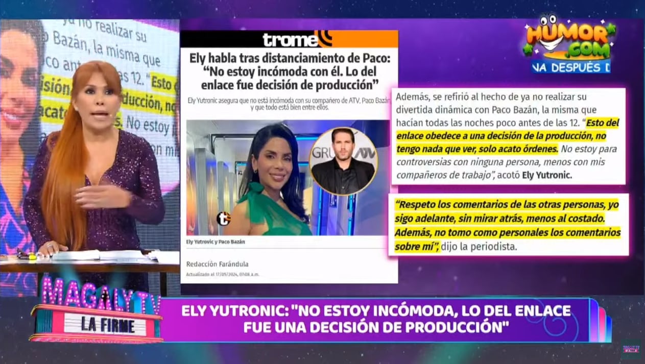 Magaly TV La Firme. (Captura de ATV)