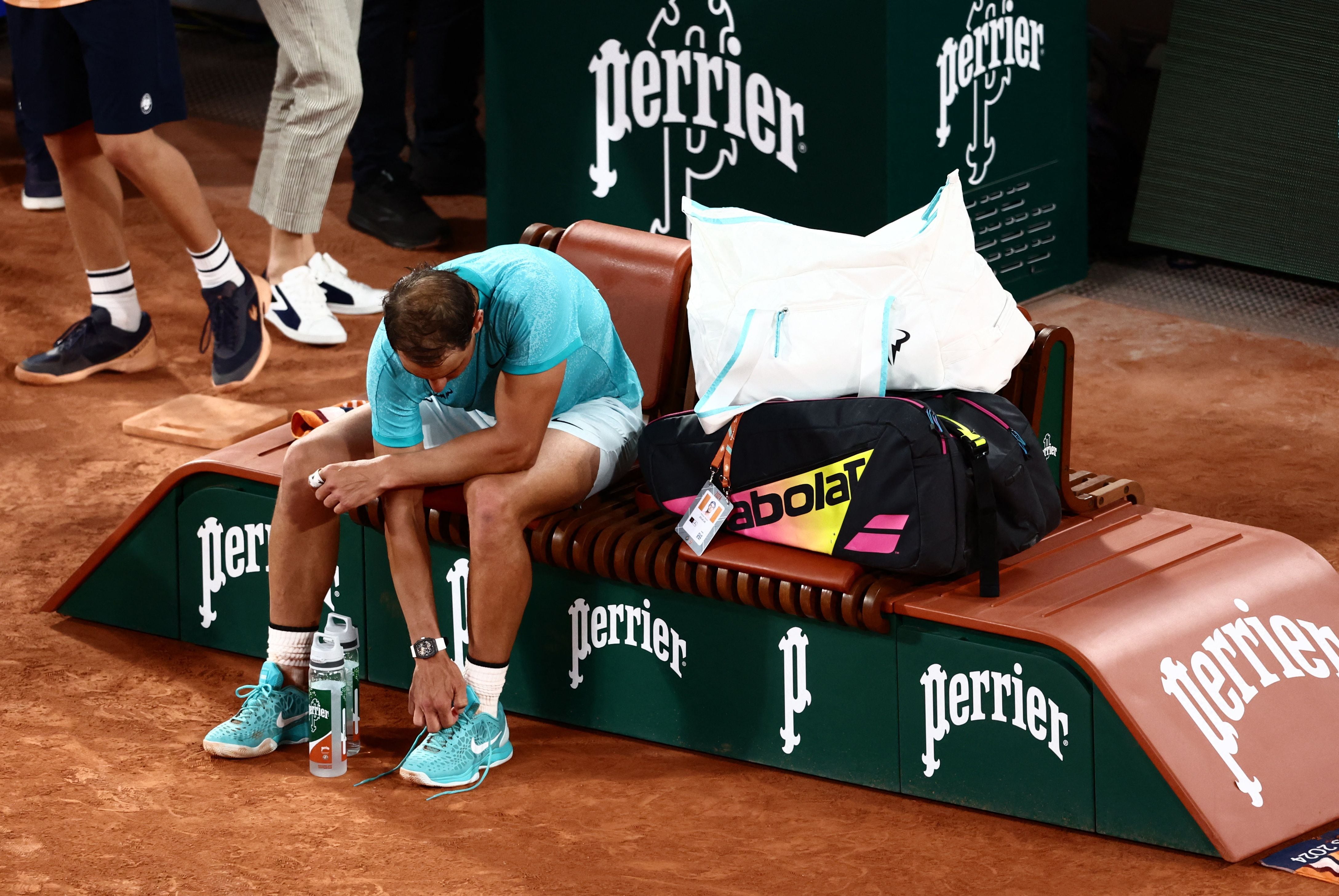 Rafael Nadal se despidió de Roland Garros en la primera ronda (Reuters)