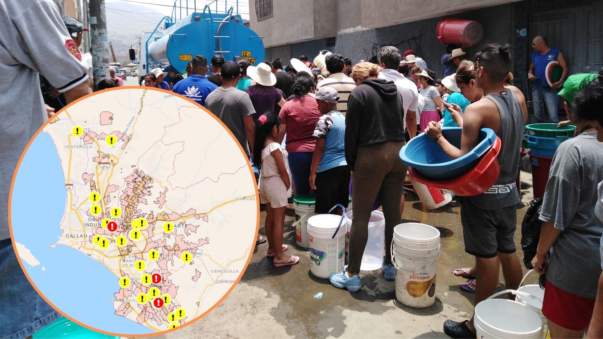 Diversas zonas de Lima Metropolitana se preparan para enfrentar una interrupción en el servicio de agua potable, según Sedapal.