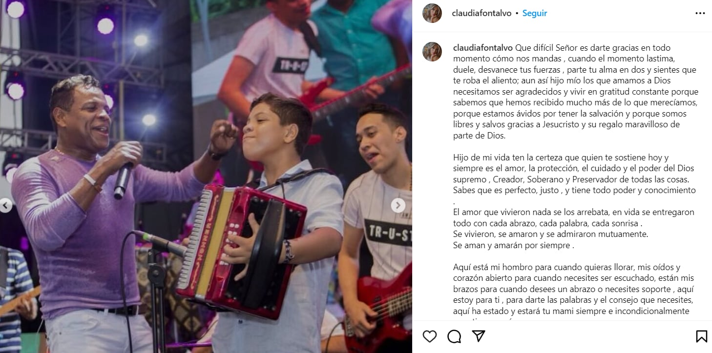 Ómar Geles y Daniel Geles en una publicación de Claudia Fontalvo