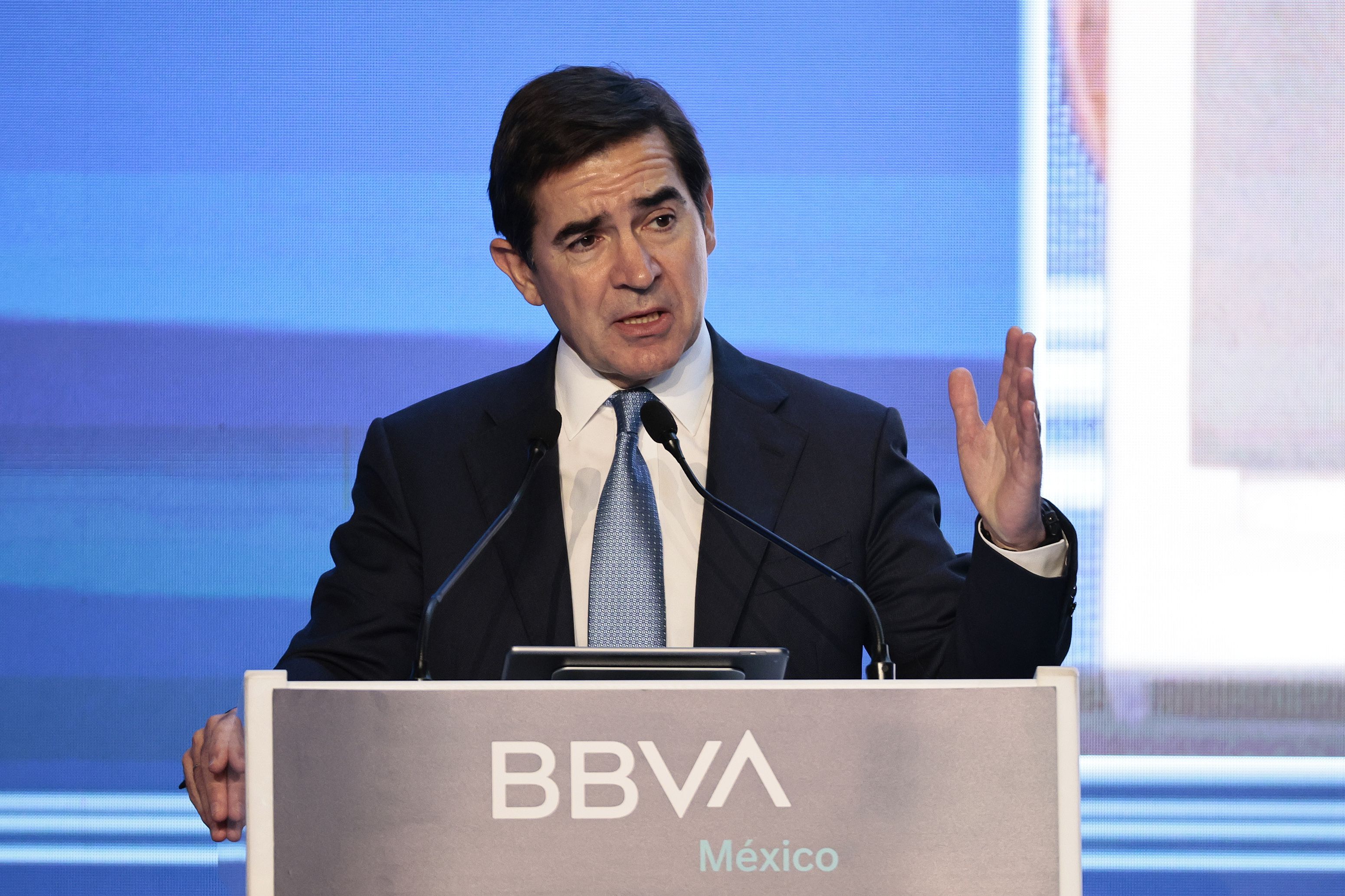 El presidente del Grupo BBVA, Carlos Torres Vila. EFE/José Méndez
