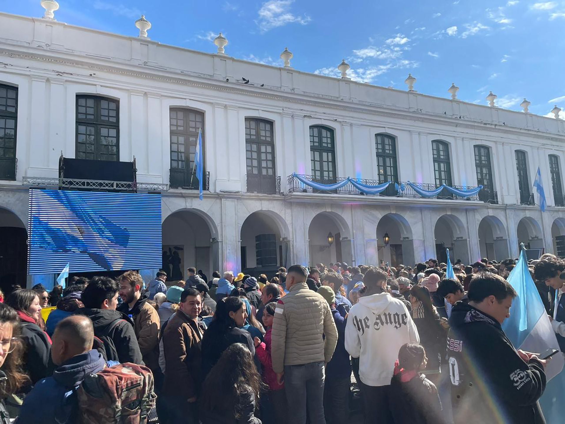 Simpatizantes de Javier Milei en Córdoba