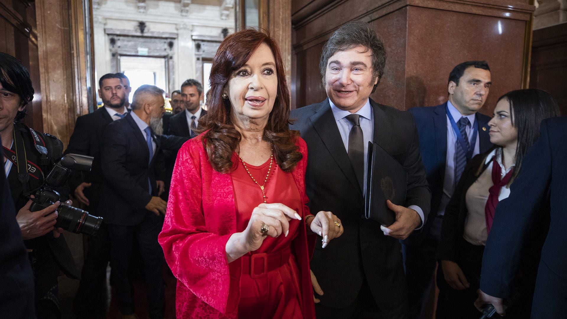 cristina kirchner javier milei congreso