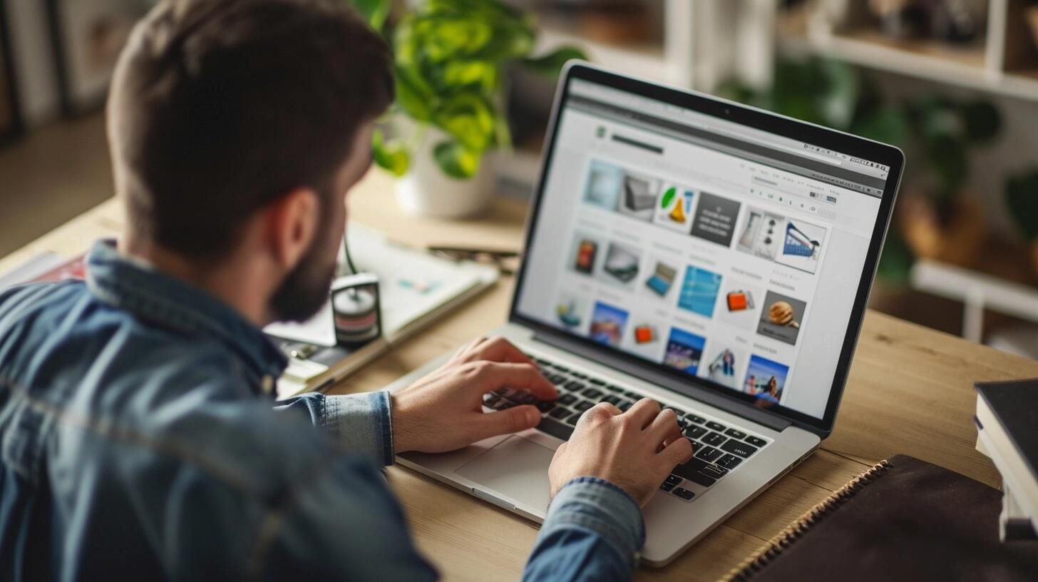 Un hombre sentado frente a su laptop, realizando una compra online, con una tarjeta de crédito en la mano. La imagen ilustra la comodidad y eficacia del comercio electrónico, mostrando cómo los consumidores pueden gestionar sus transacciones financieras desde casa. Refleja la modernización de las prácticas de compra y la influencia de las promociones en línea y eventos como el Black Friday en el comportamiento de los consumidores. (Imagen ilustrativa Infobae)