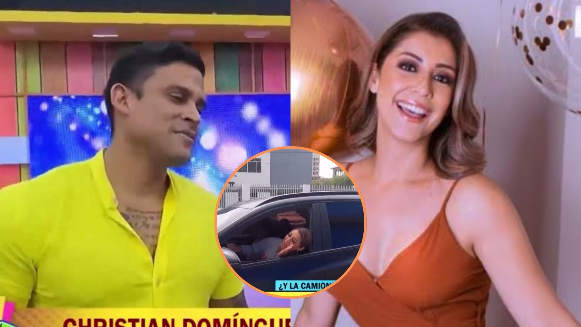 Christian Domínguez le entregó su 'auto rana' a Karla Tarazona.