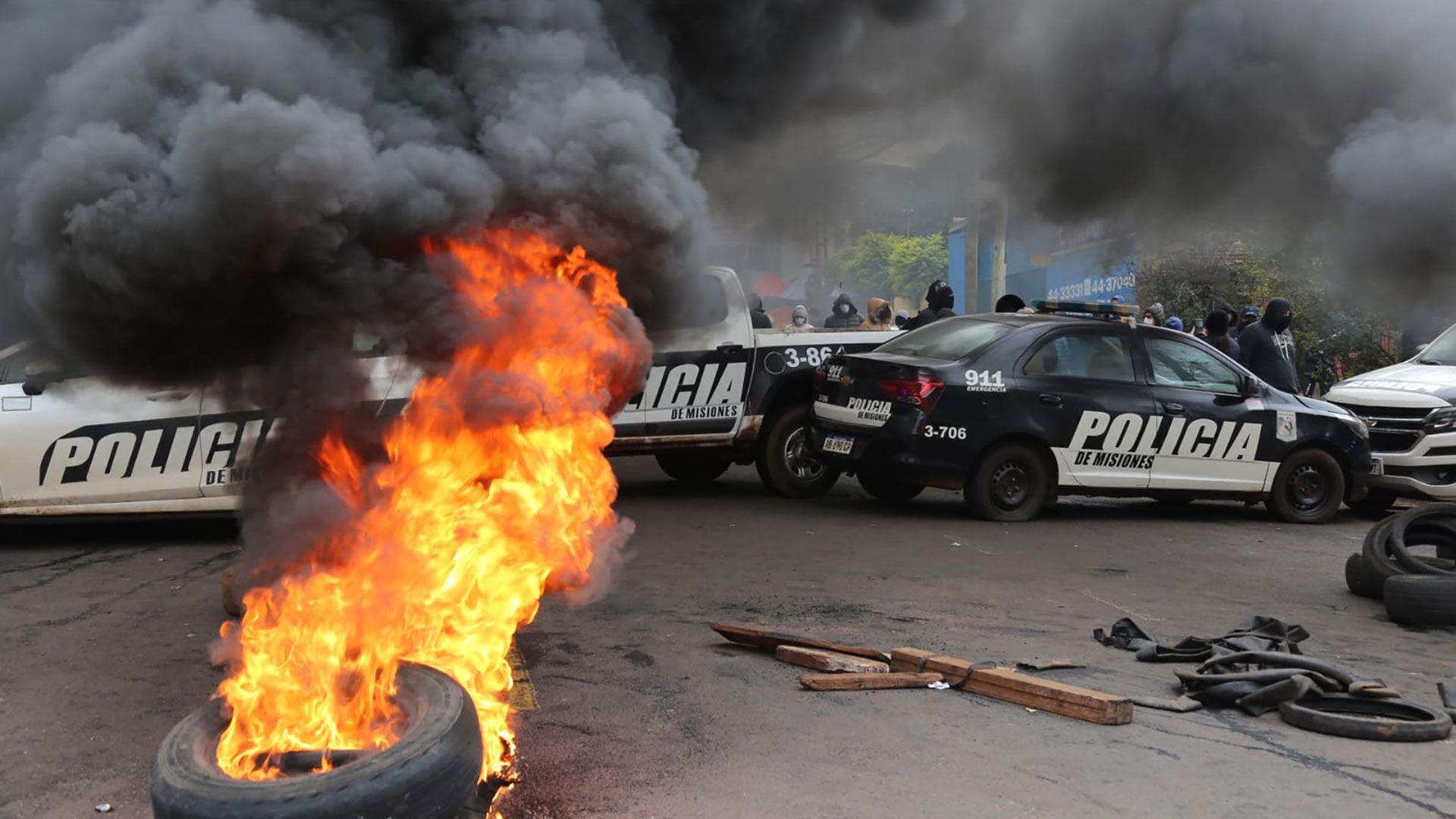 Protesta policial en Misiones