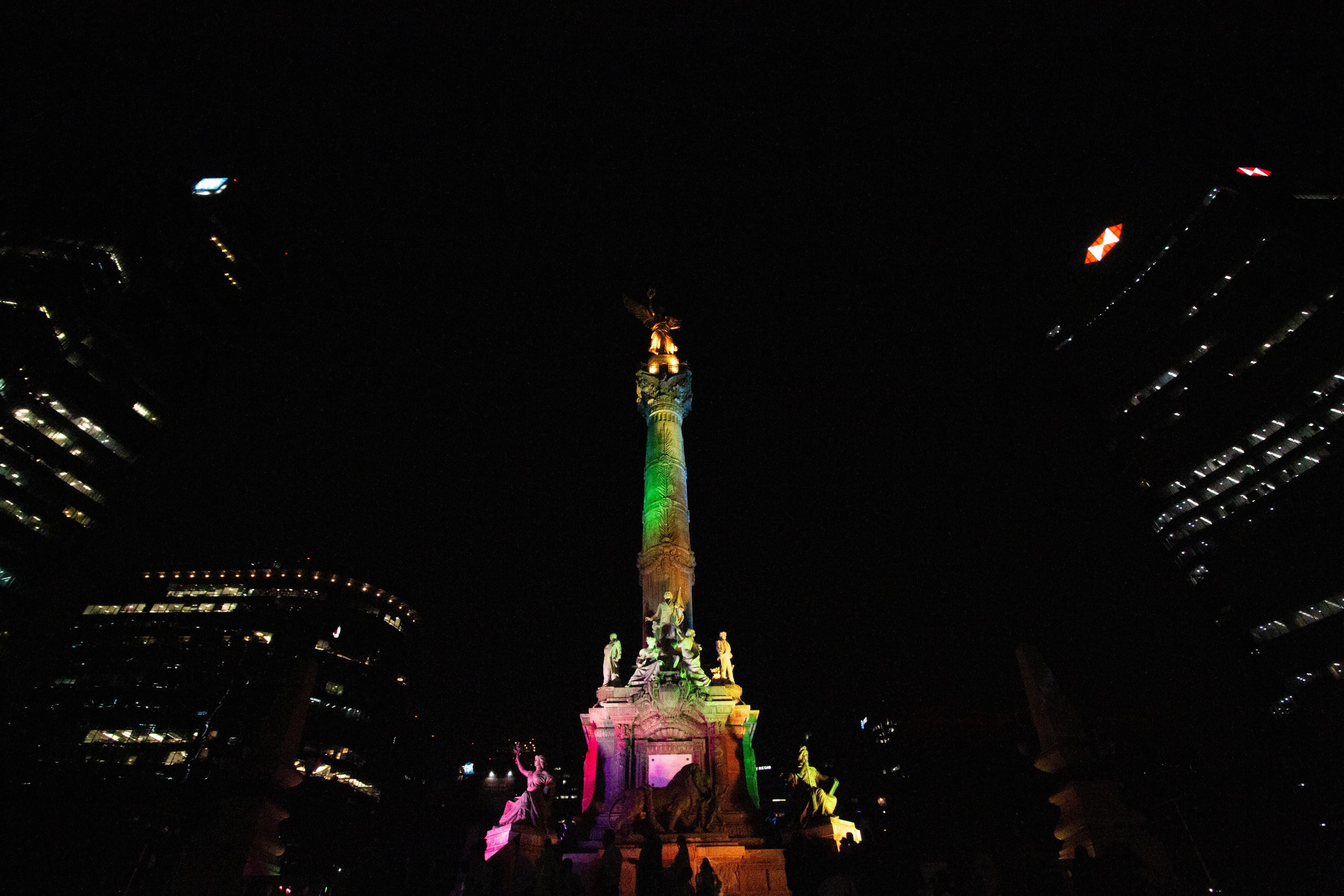 Monumentos día contra la homofobia foto:Gobierno de la CDMX