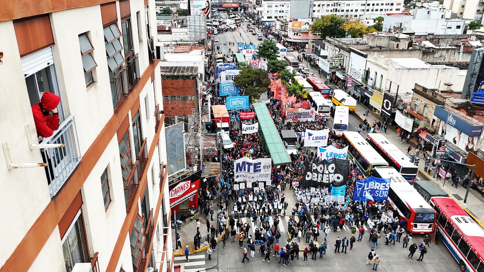 Marcha piquetera a la quinta de Olivos - 07/05/2024