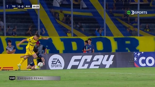 penal por mano boca vs trinidense