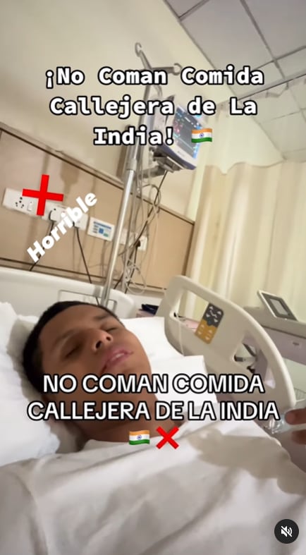 Oscar Curi, el tiktoker que se hizo tendencia por su aparente muerte en India.