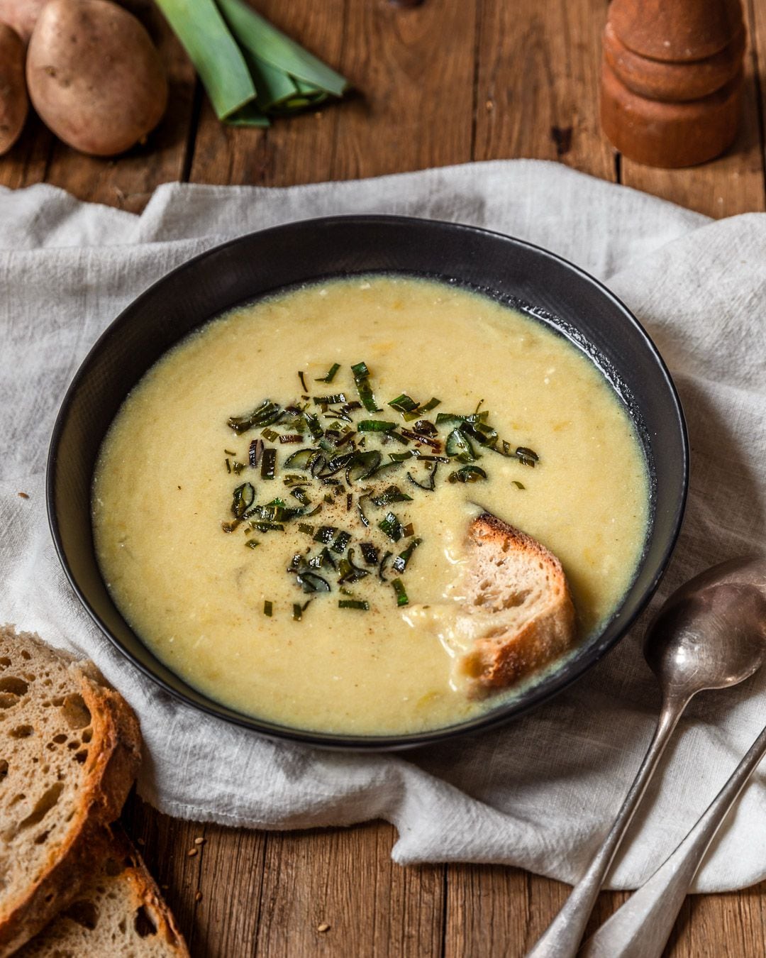 Potage parmentier: una sopa clásica y reconfortante, perfecta para celebrar el Día Internacional de la Papa.
Foto: The Greenquest