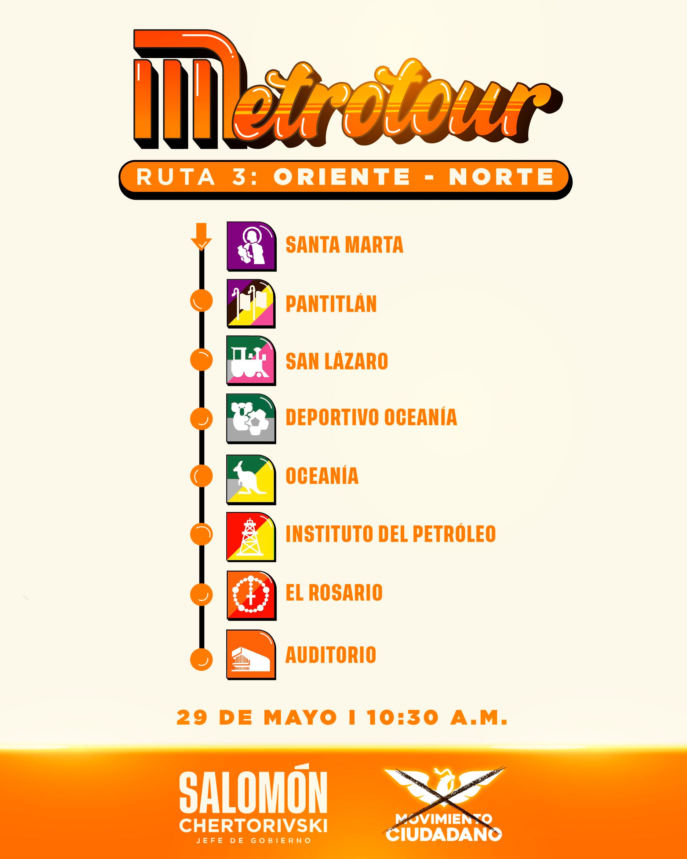 Metrotour - Salomón Chertorivski - México - 29 de mayo