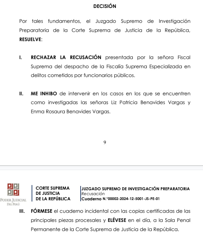 Decisión de Juan Carlos Checkley. Infobae Perú.