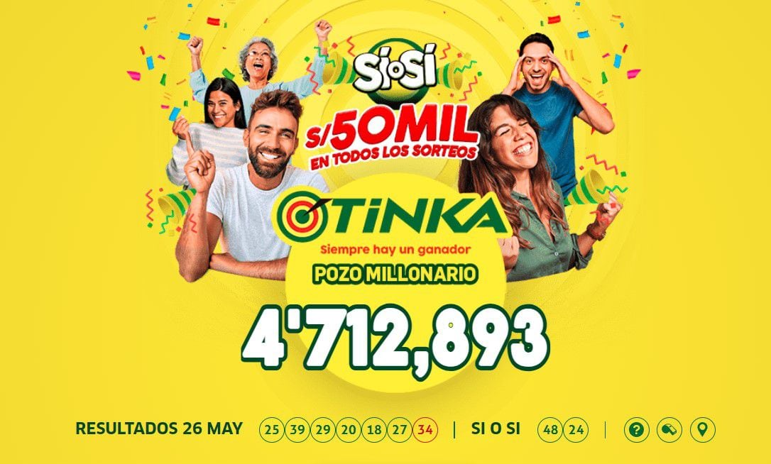 La Tinka: video del último sorteo y la jugada ganadora del domingo 26 de mayo de 2024