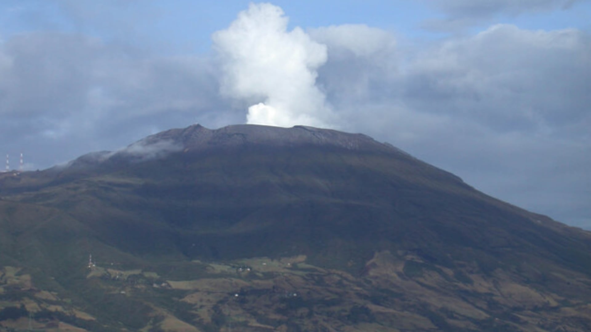 Volcán Galeras en Nariño. (Crédito: Colprensa)