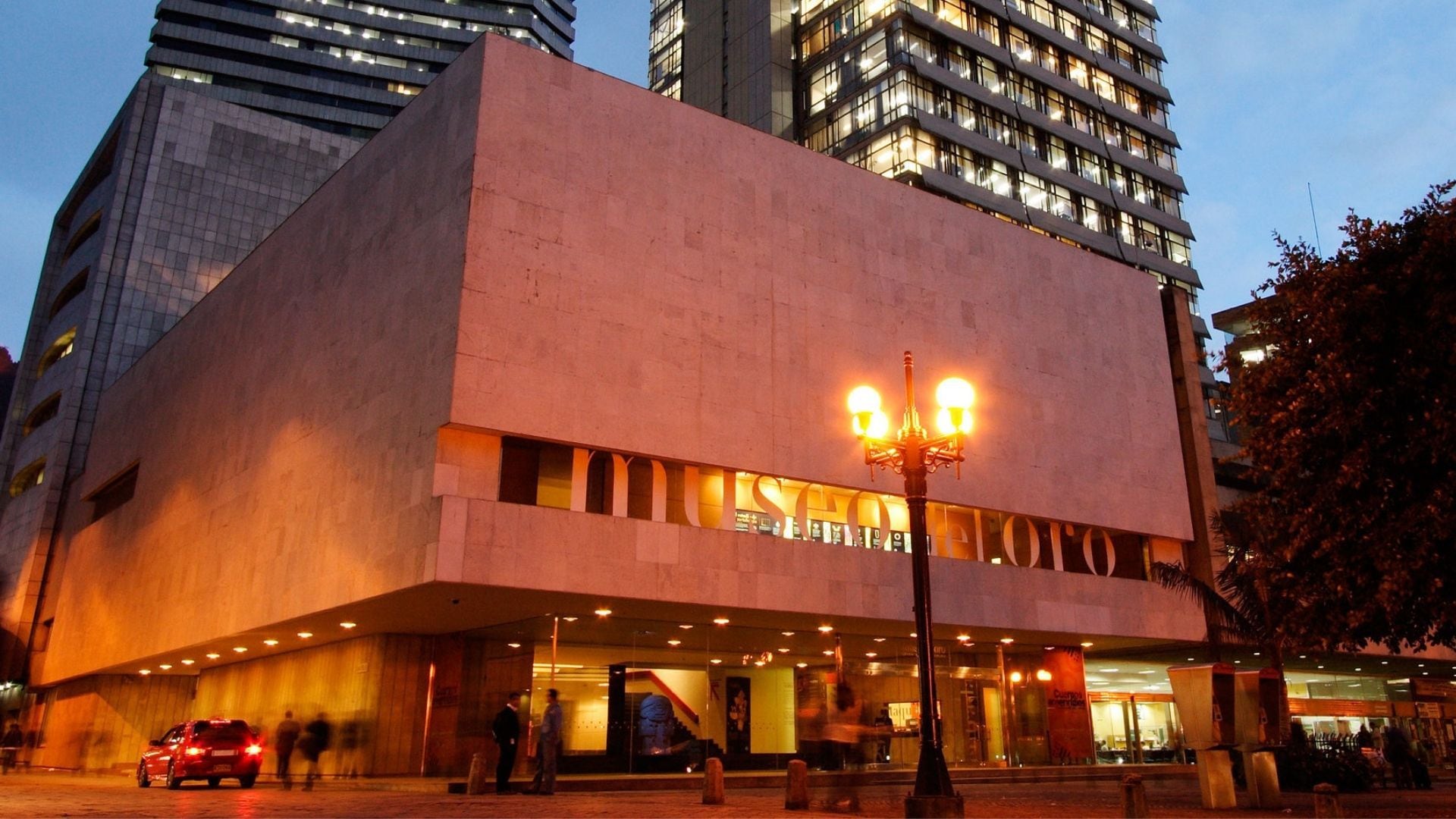 Fachada del Museo del Oro en Bogotá.