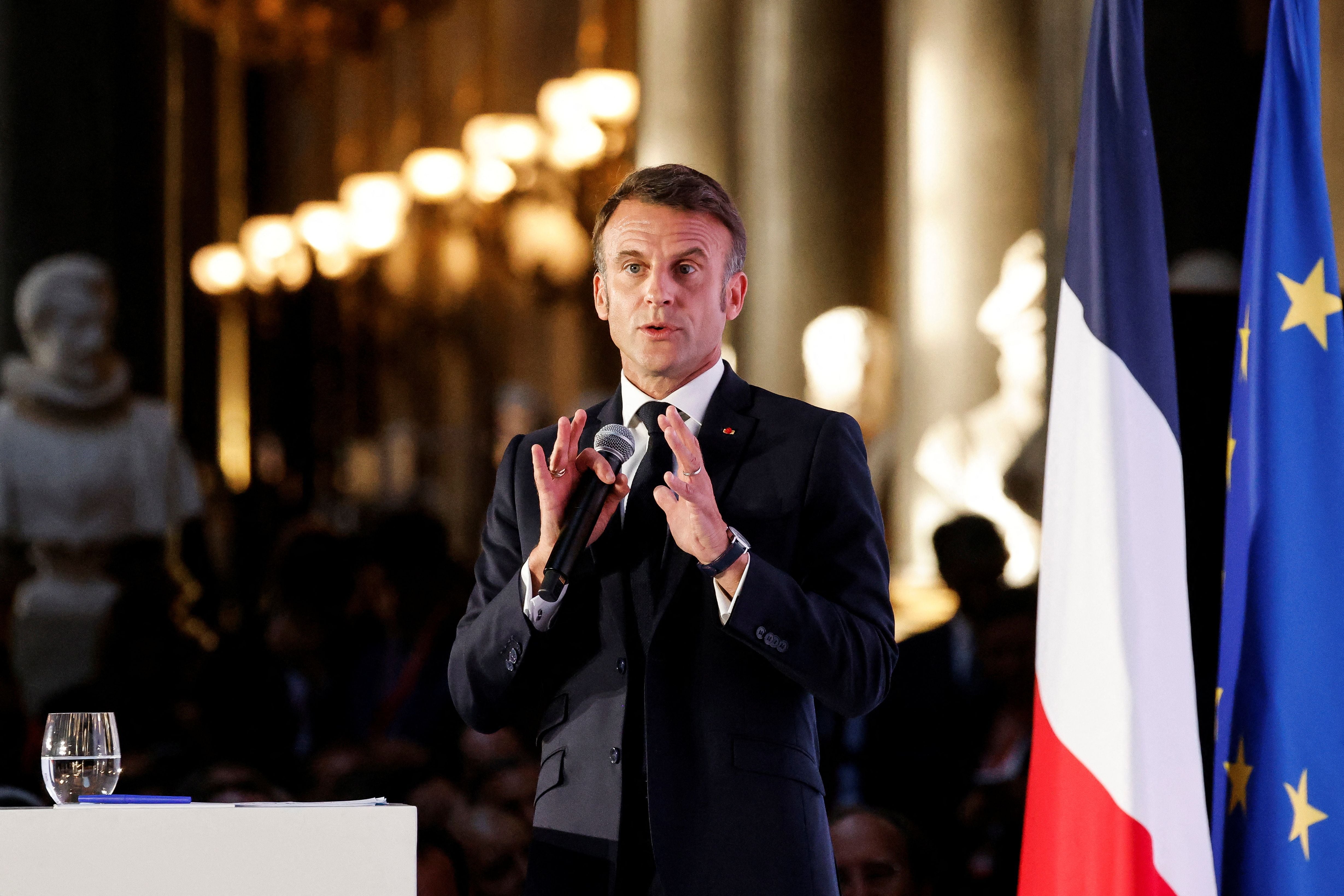 El presidente de Francia, Emmanuel Macron (LUDOVIC MARIN/REUTERS)