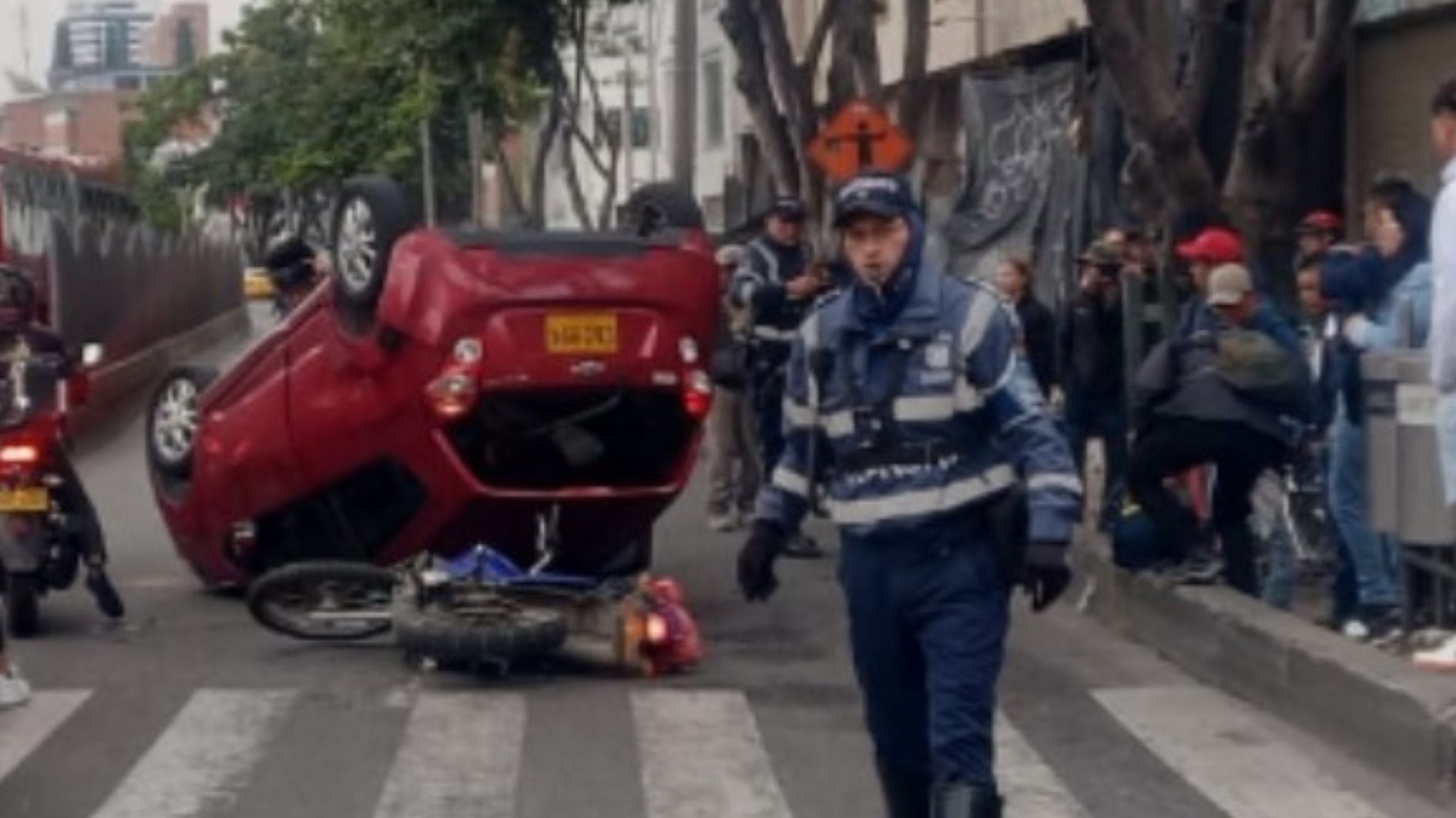 Se recuperó la movilidad en uno de los carriles de la calzada sentido sur-norte de la avenida Caracas - crédito @BogotaTransito/X