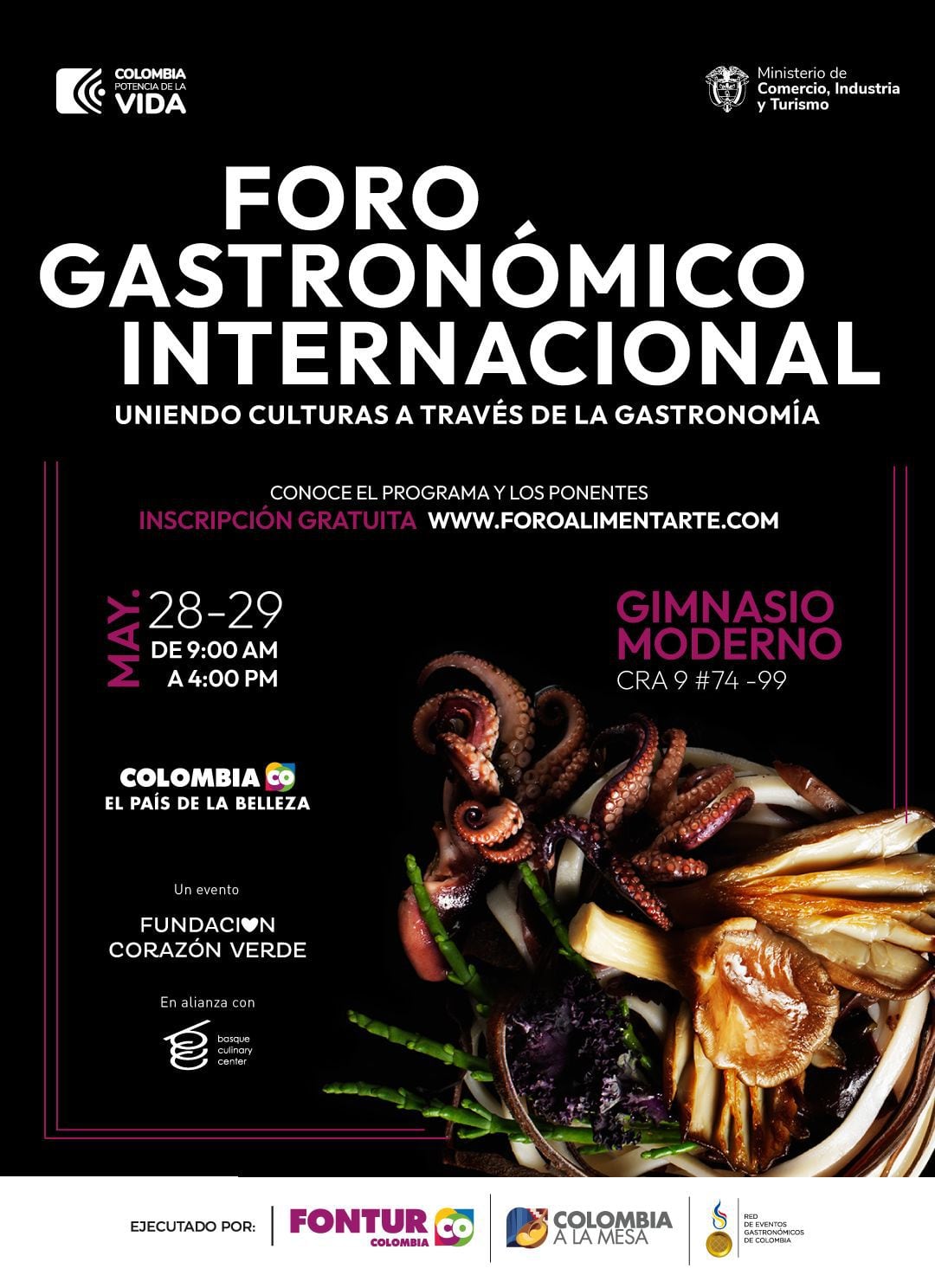 El evento cuenta con el respaldo del Ministerio de Comercio, Industria y Turismo, Fontur, y en colaboración con el prestigioso centro académico de investigación y formación gastronómica Basque Culinary Center - crédito cortesía Alimentarte