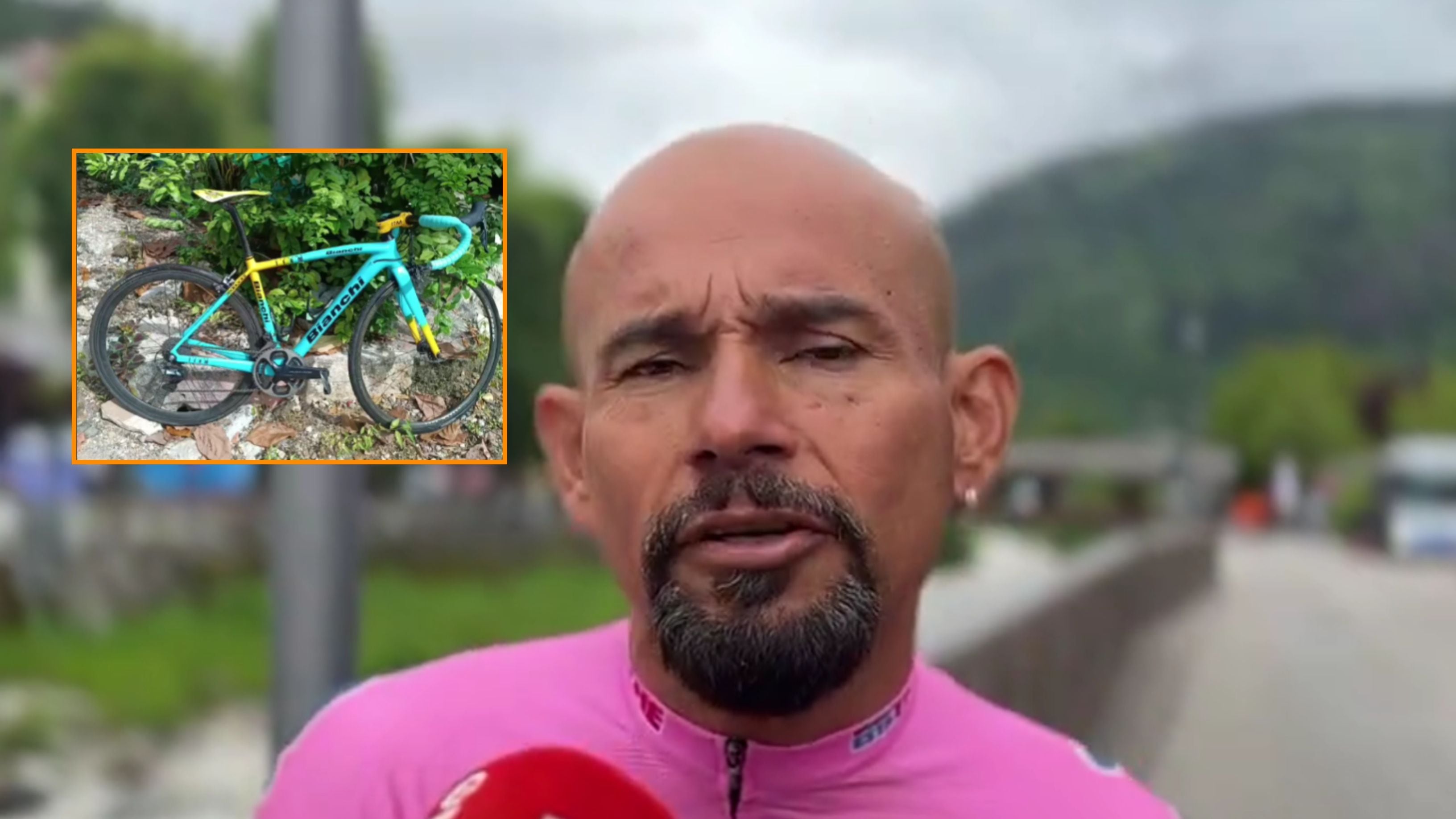 John Rodríguez está en Italia donde homenajea a Marco Pantani en el marco de la edición 107 del Giro de Italia - crédito Instagram / Pantini_colombiano