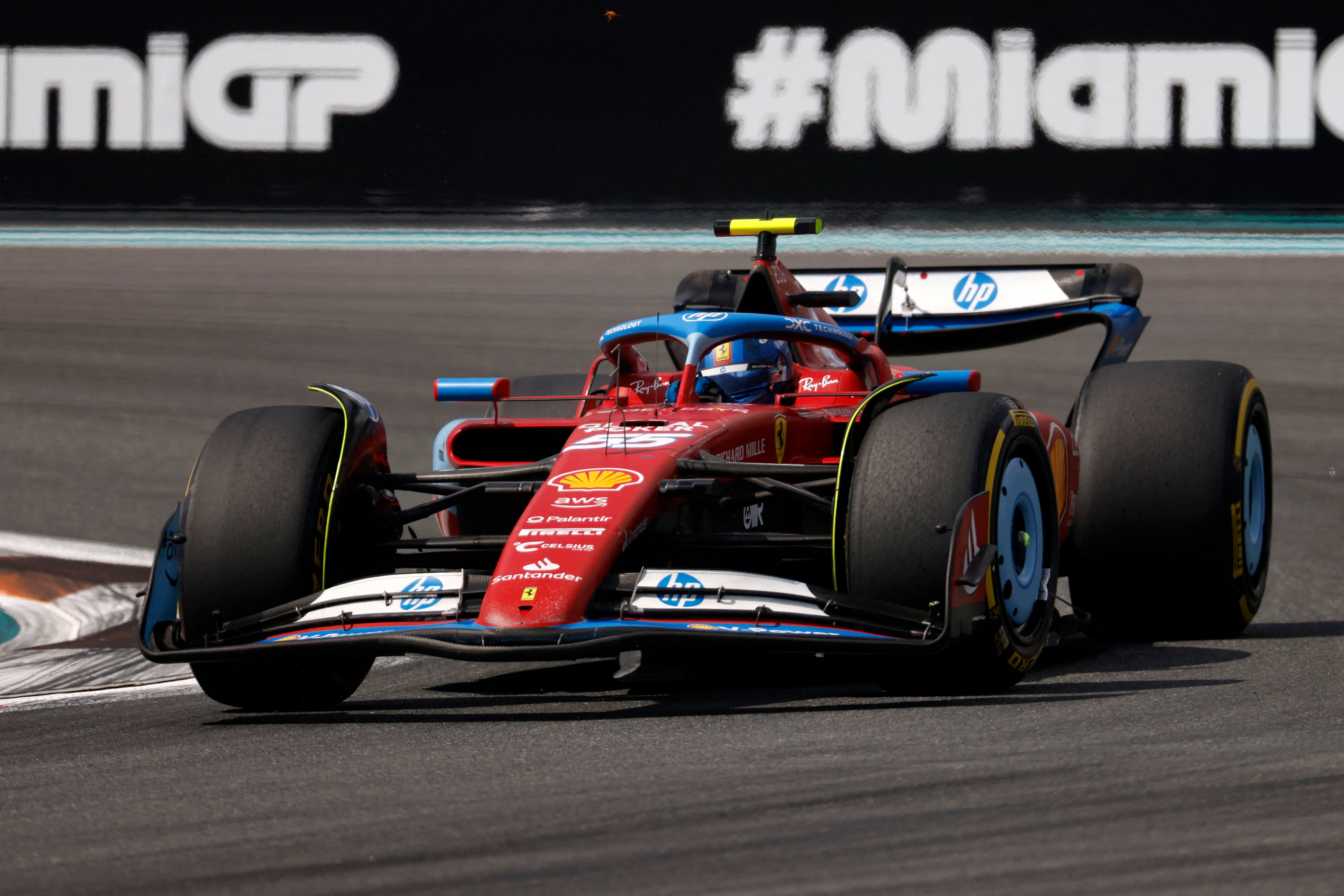 Carlos Sainz en el GP de Miami (Peter Casey-USA TODAY Sports)