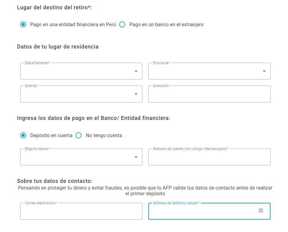 Paso a paso para ingresar tu solicitud de retiro de los fondos de tu AFP