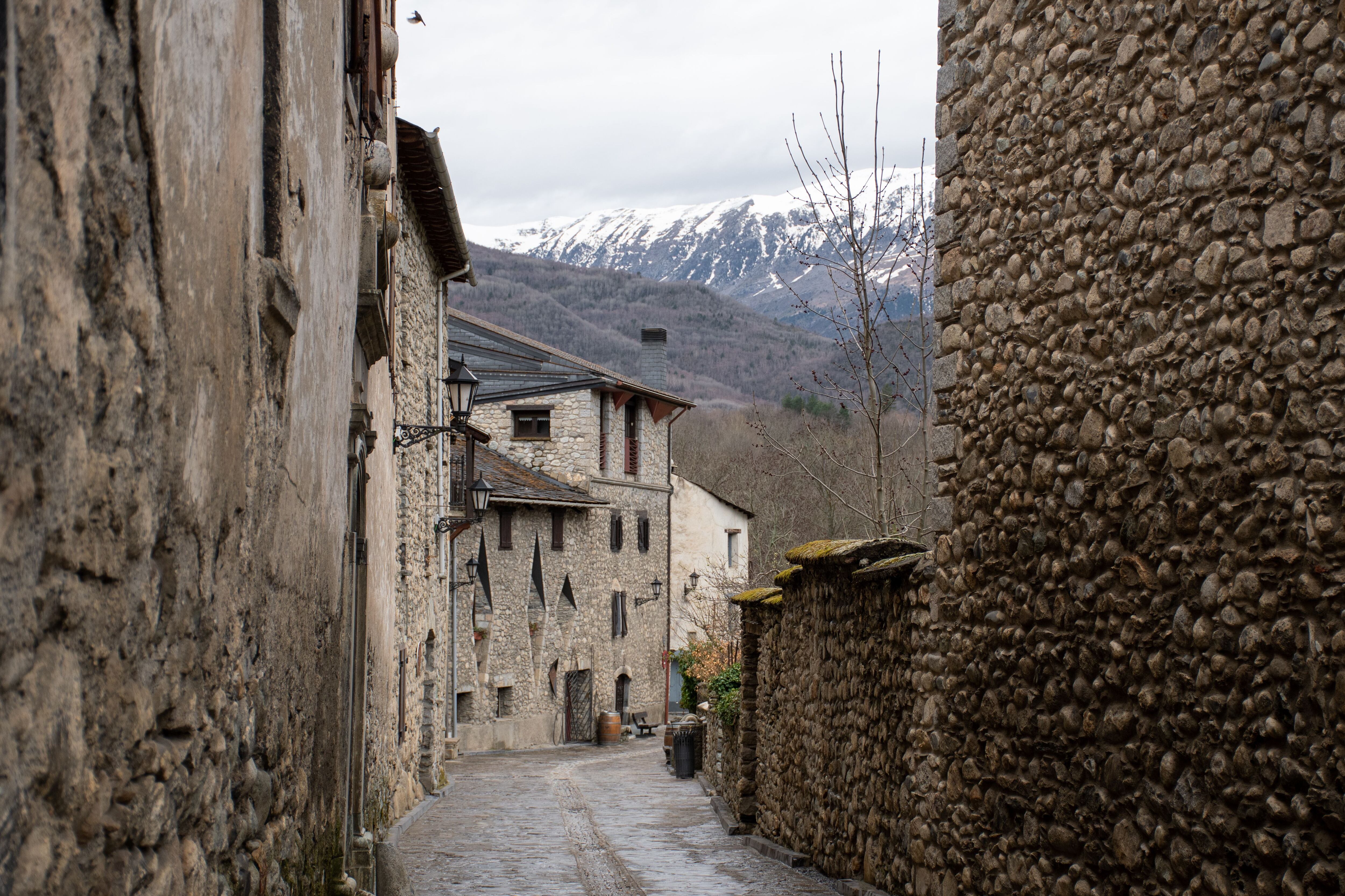 Calles de Anciles, en Huesca