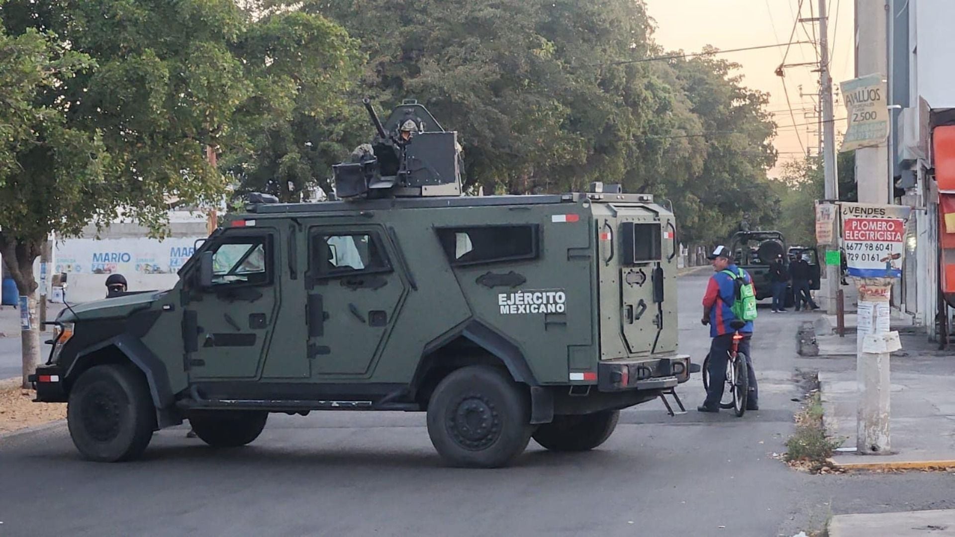 Así es el fraccionamiento en Culiacán donde el Ejército y la Guardia Nacional realizaron un operativo en la noche