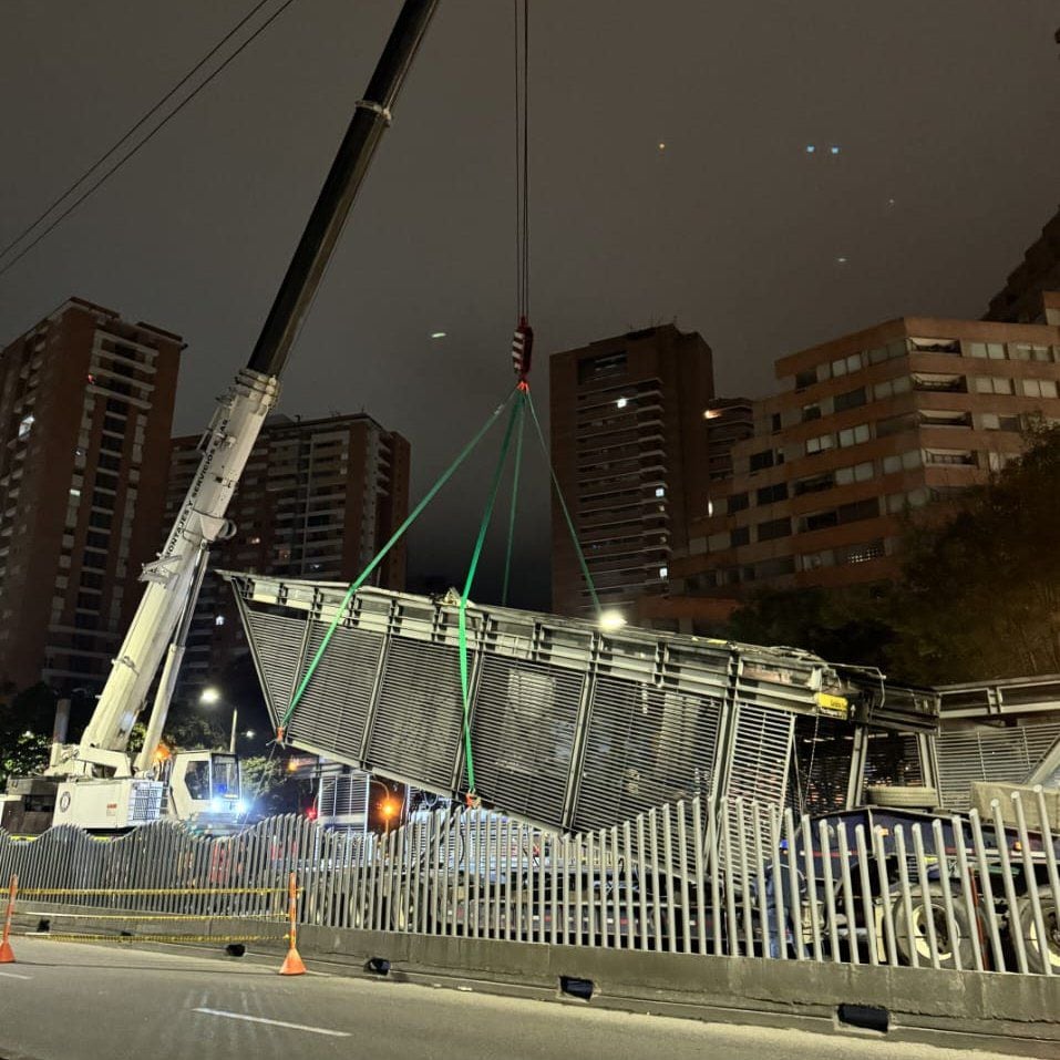 Ya desmontaron la estación Calle 26 de Transmilenio - crédito Metro de Bogotá