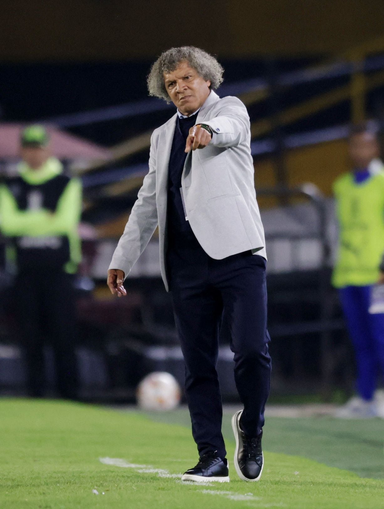 Soccer Football - Copa Libertadores - Group E - Millonarios v Flamengo - Estadio El Campin, Bogota, Colombia - April 2, 2024 Millonarios' Alberto Gamero REUTERS/Luisa Gonzalez