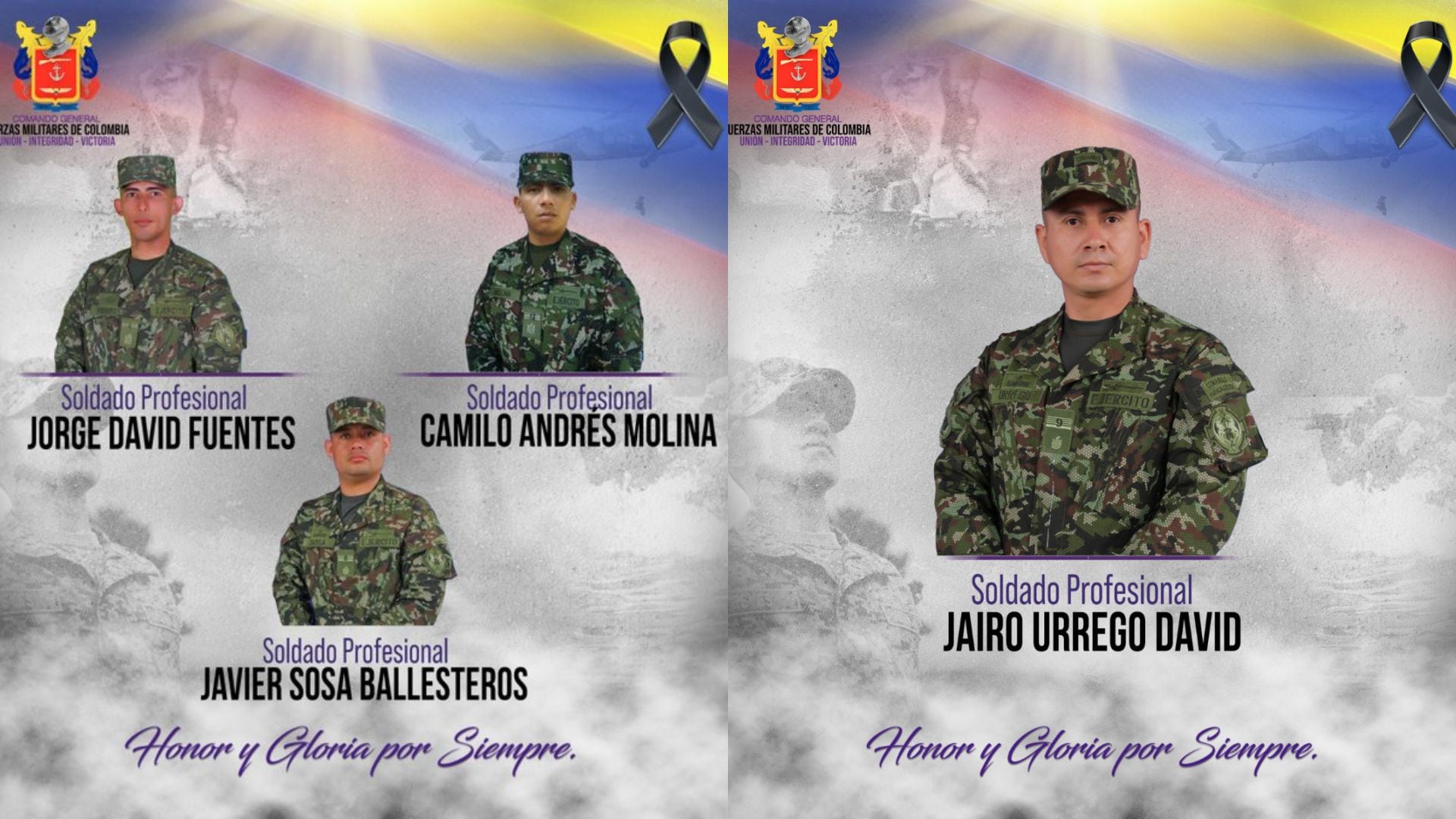 Se elevó a cuatro el número de militares fallecidos en combates contra las Farc en Cauca @FuerzasMilCol / X