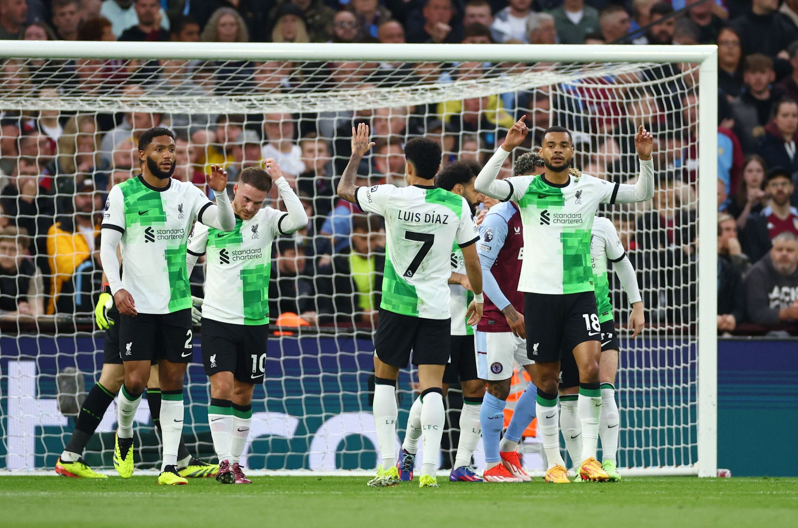 Con el empate ante el Aston Villa, Liverpool quedó por fuera de la pelea por el título - crédito Andrew Boyers/Reuters