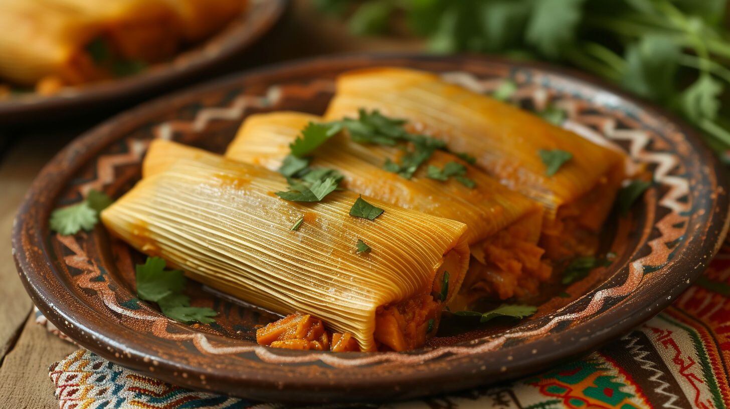 Tamales de masa de maíz, carne y vegetales variados - (Imagen Ilustrativa Infobae)