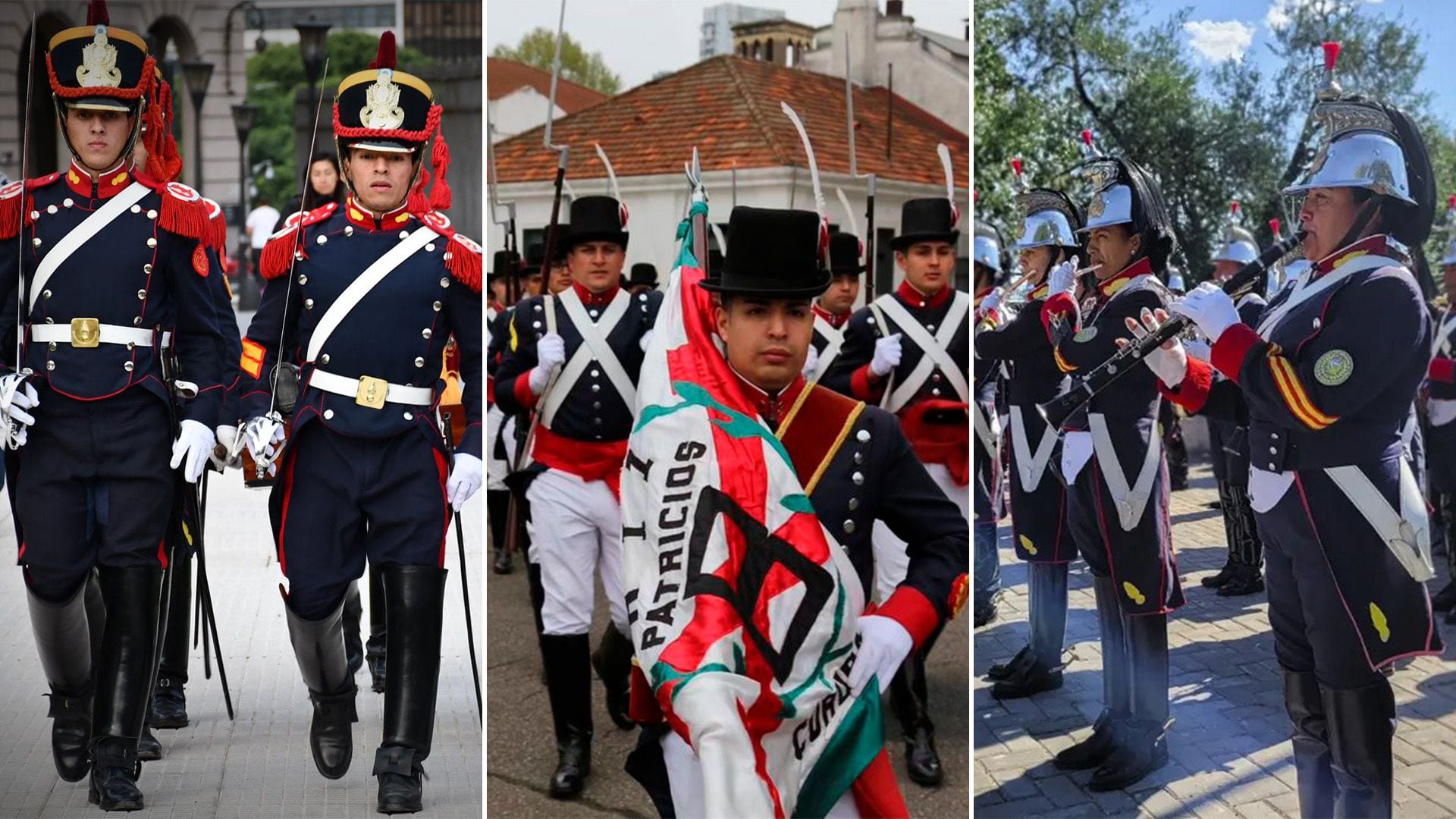 tres regimientos históricos