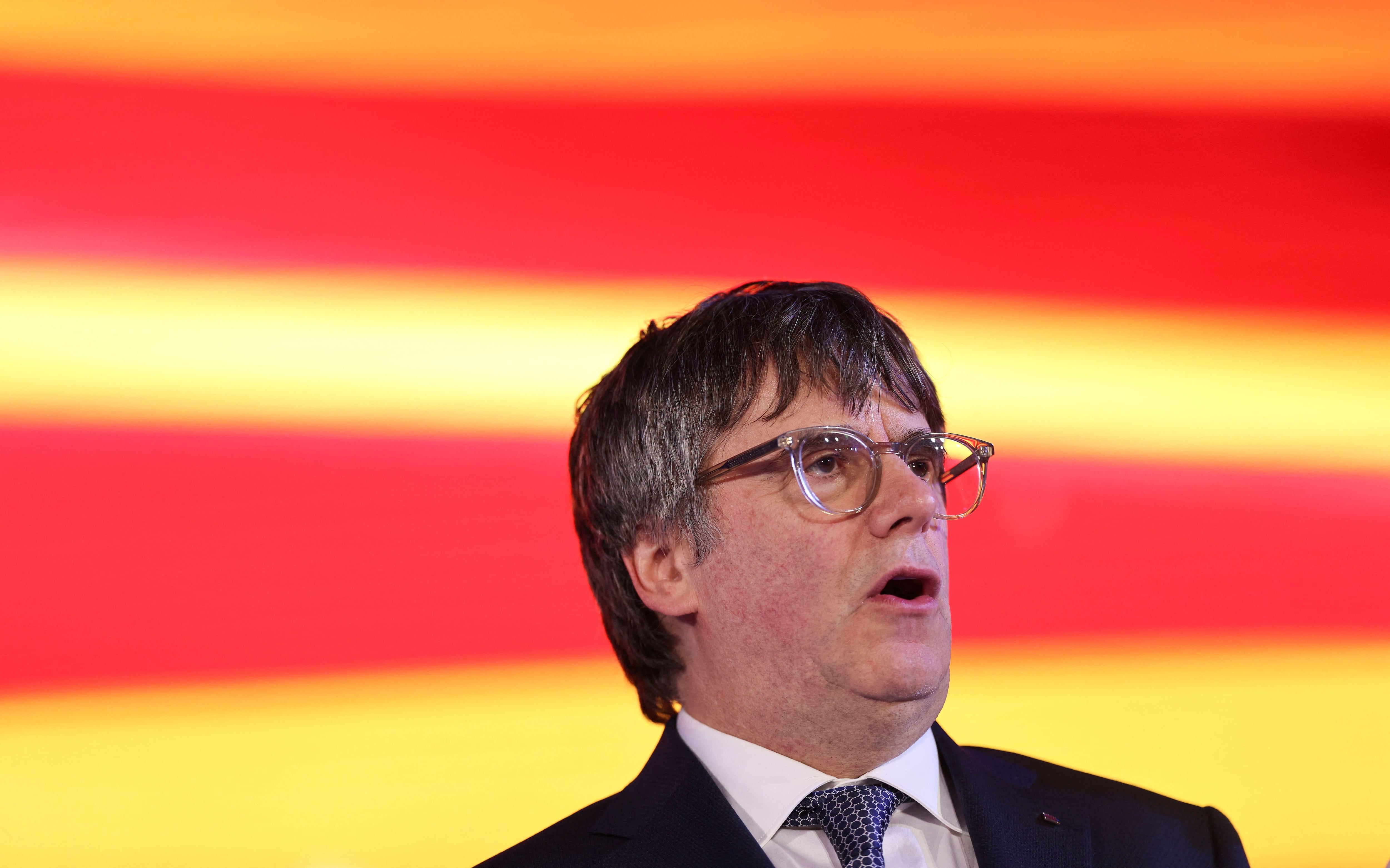 Carles Puigdemont en un evento de campaña (REUTERS/Nacho Doce)