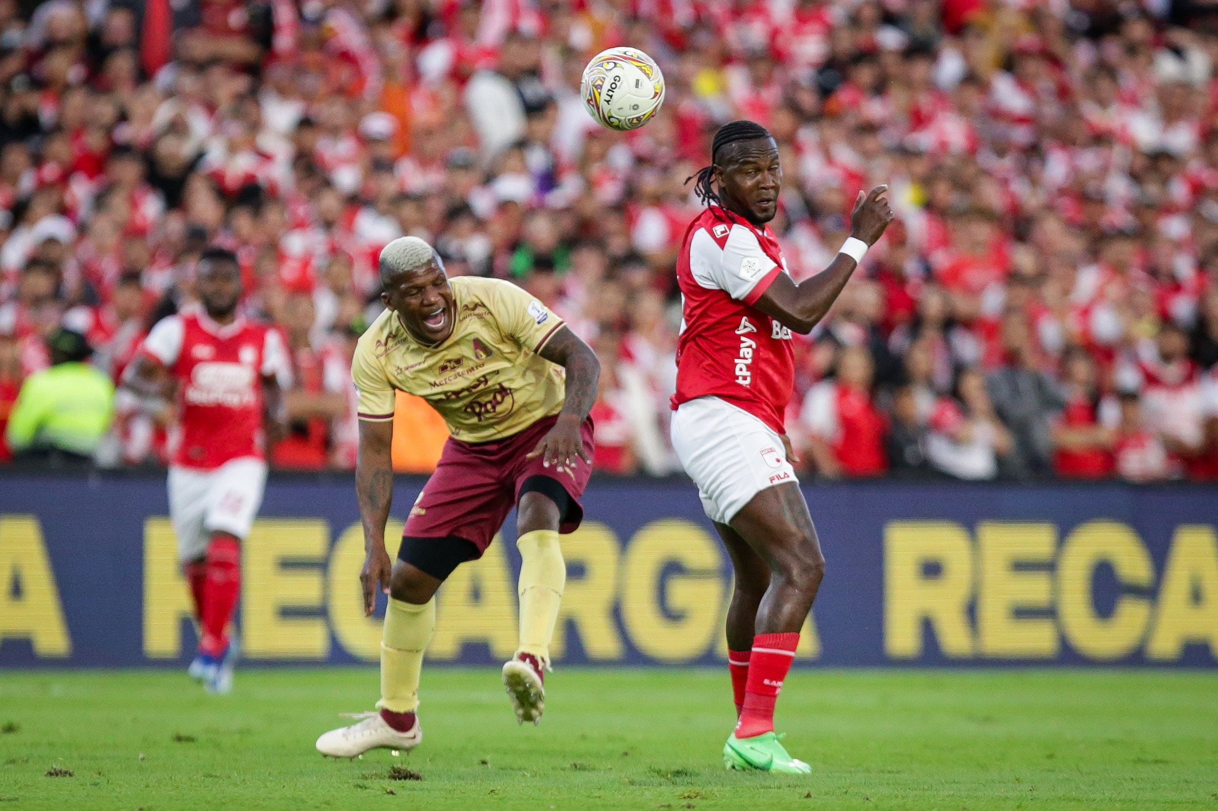 Independiente Santa Fe venció por 1-0 a Deportes Tolima en la fecha 1 de los cuadrangulares semifinales de la Liga BetPlay I-2024 - crédito Colprensa