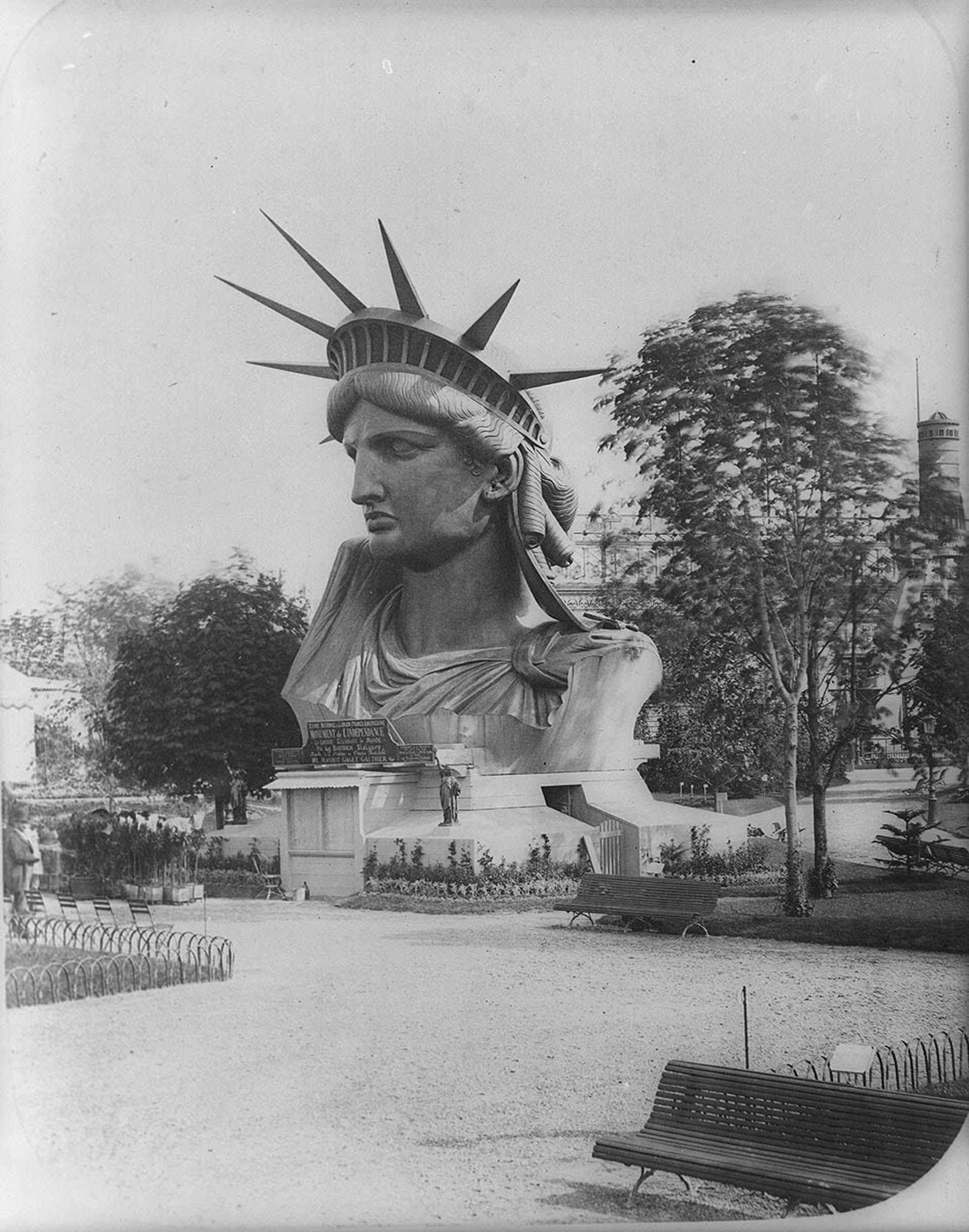 La Estatua de la Libertad en construcción en París