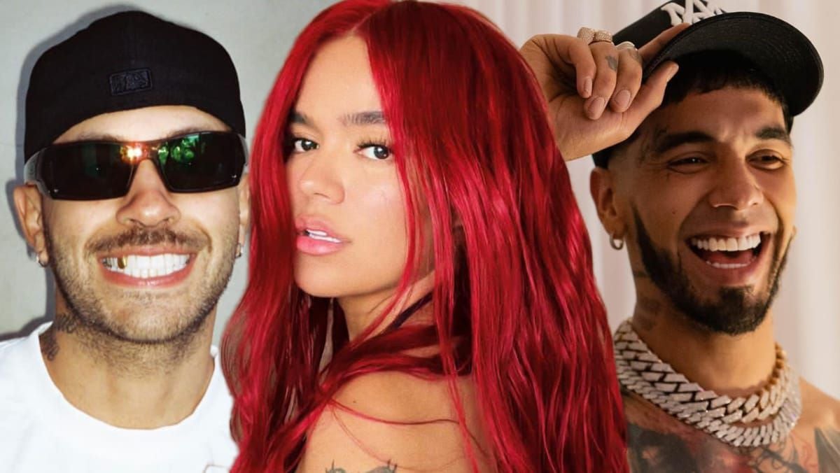 Feid y Anuel AA han sido intereses amorosos de Karol G - crédito @feid/@karolg/@anuel/Instagram