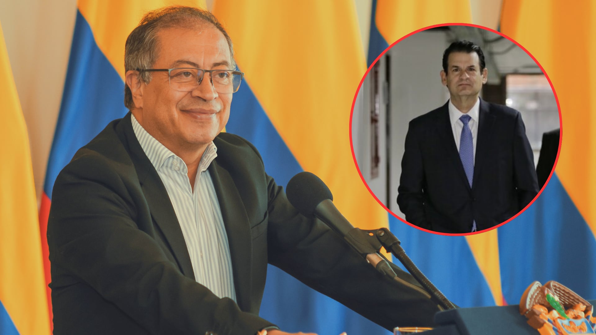 Gustavo Petro respaldó las declaraciones de Luis Carlos Sarmiento Gutiérrez, presidente del Grupo Aval, sobre la urgencia de reactivar la economía colombiana - crédito Joel González/Presidencia - Álvaro Tavera/Colprensa