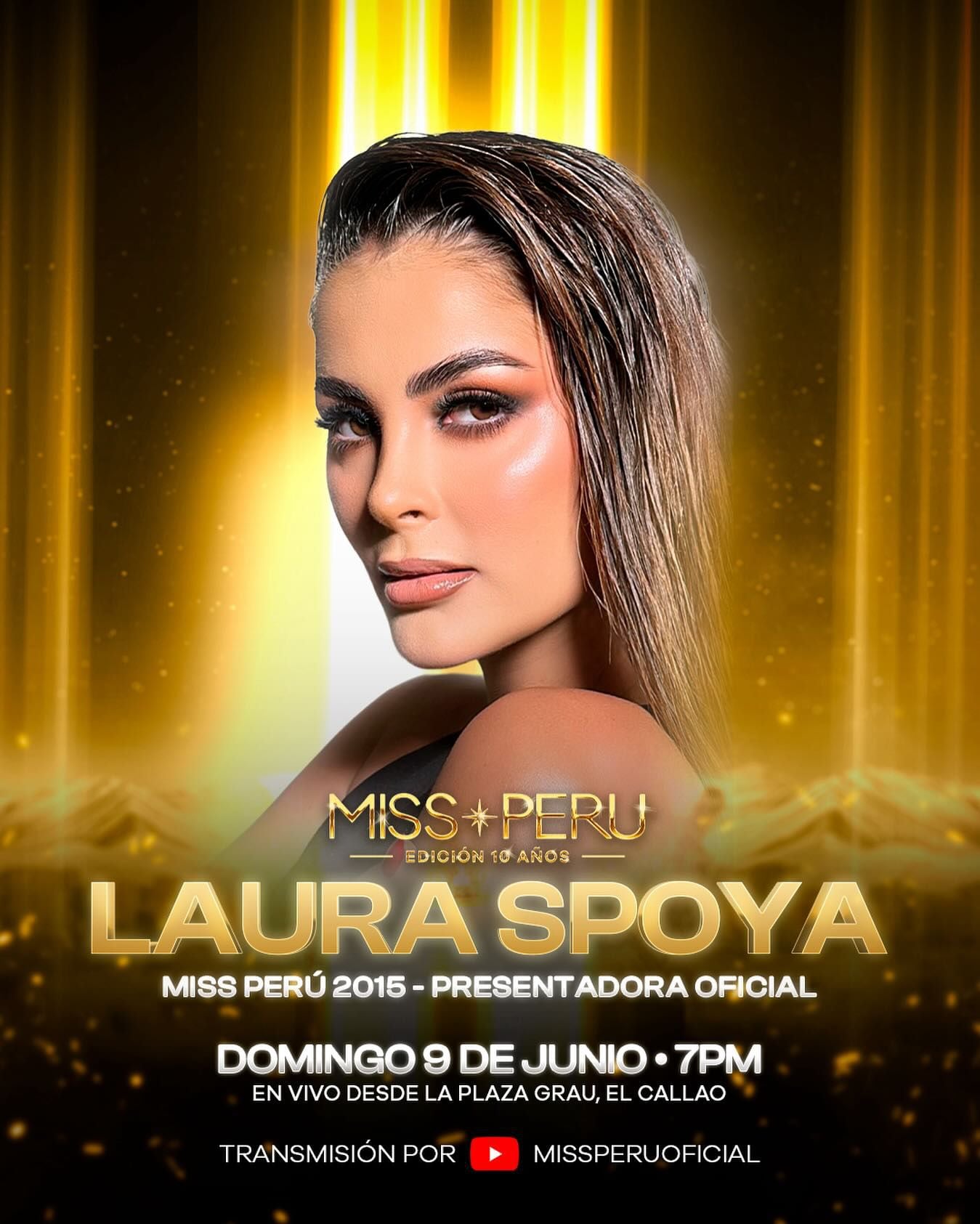 Laura Spoya es la presentadora oficial de Miss Perú 2024.